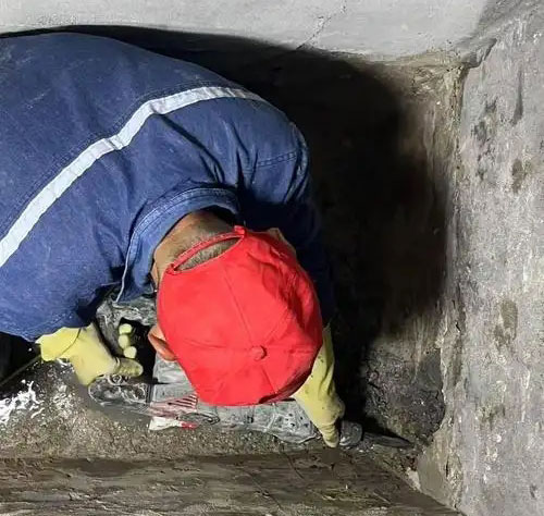 皂市镇电缆沟堵漏